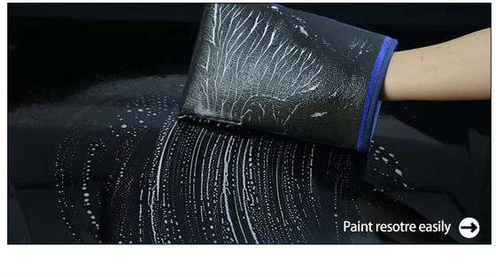 Blue color Car Detailing Clay Mitt Pro for auto cleaning