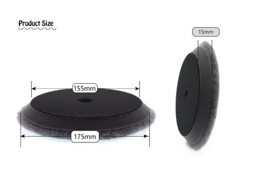 Auto detailing 3&quot; 5&quot; 6&quot; grey wool heavy cutting buffing wool pad car polishing pad car care customized padded cars