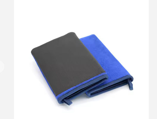 Blue color Car Detailing Clay Mitt Pro for auto cleaning