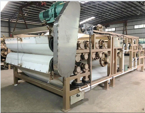 New belt press machine for cassava pulp
